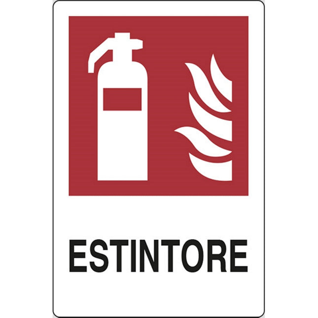 SEGNALE ESTINTORE IN ALLUMINIO MM300X200