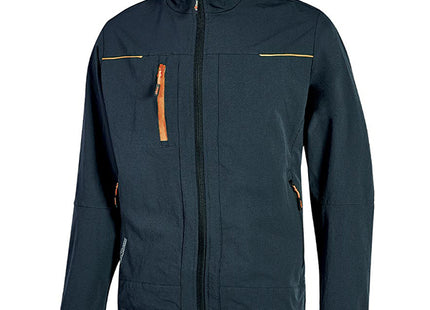 U-POWER GIACCA IN TESSUTO PLUTON CON CAPPUCCIO COLORE DEEP BLUE TG.S*