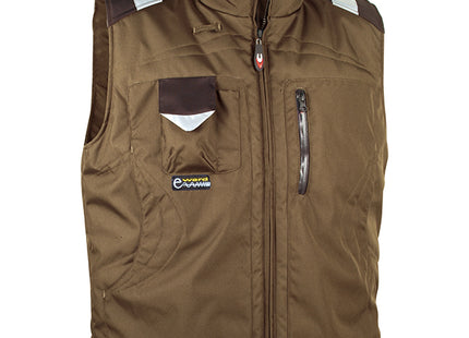 COFRA GILET IMBOTTITO POLAR COLORE FANGO/NERO