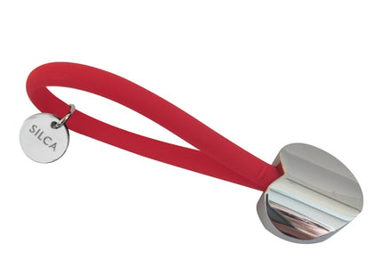 SILCA PORTACHIAVI A CUORE CON LACCIO IN GOMMA