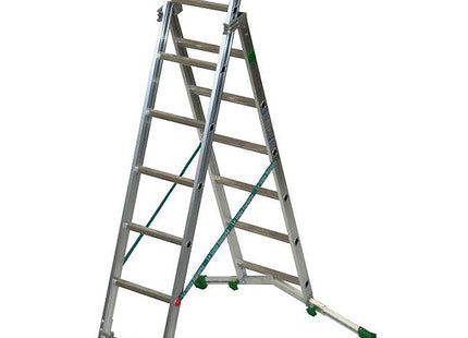 FACAL SCALA SUPER PRIMA 2 ELEMENTI TRASFORMABILE IN ALLUMINIO