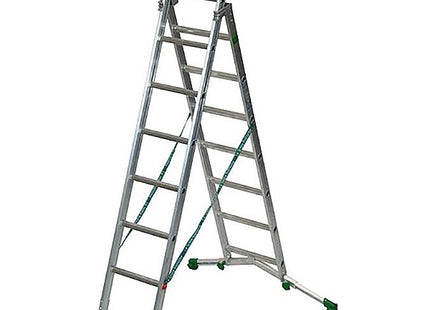 FACAL SCALA SUPER PRIMA 2 ELEMENTI TRASFORMABILE IN ALLUMINIO