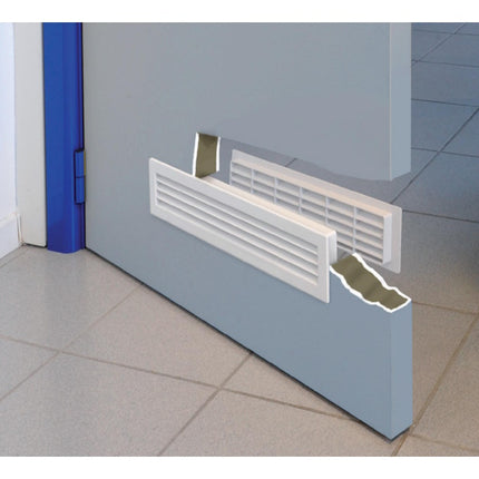 LA VENTILAZIONE GRIGLIA IN ABS DA INCASSO TELESCOPICA MM480X 98 BIANCO