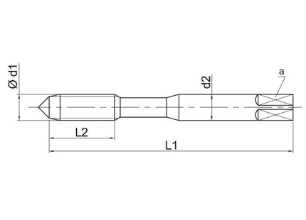 UFS MASCHIO MACCHINA V24 TXC HSS-V3 PER INOX FORI PASSANTI