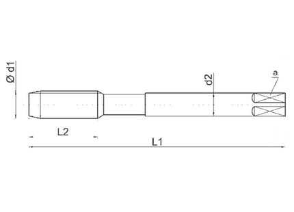 UFS MASCHIO MACCHINA V25 TXC HSS-V3 PER INOX FORI PASSANTI