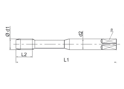 UFS MASCHIO MACCHINA V82 TXC ELICA 48° HSS-V3 FORI CIECHI