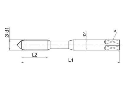 UFS MASCHIO MACCHINA E24 AZ HSS-E PER FORI PASSANTI
