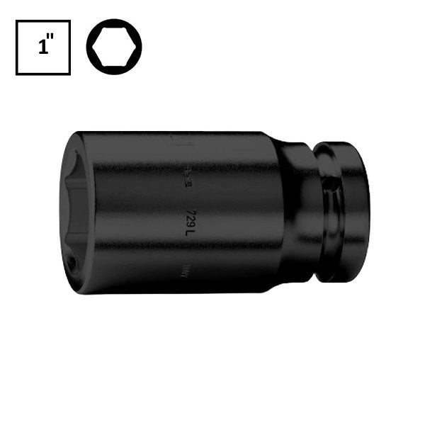 BETA   729L CHIAVE A BUSSOLA MACCHINA ESAGONALE LUNGA 1&quot;