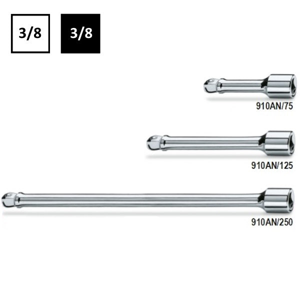 BETA   910AN PROLUNGA CON ATTACCO QUADRO MASCHIO E FEMMINA ANGOLARE 3/8&quot;
