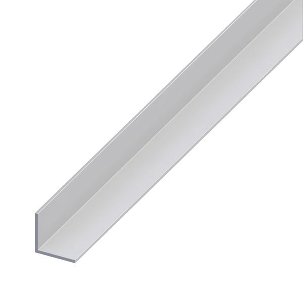 ALFER ANGOLARE LATI UGUALI ALLUMINIO ANODIZZATO ARGENTO MT.1