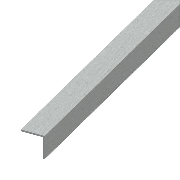 ALFER ANGOLARE LATI UGUALI ALLUMINIO ANODIZZATO EFFETTO INOX MT.1