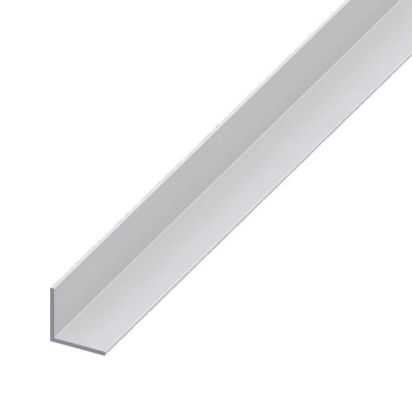 ALFER ANGOLARE LATI UGUALI ALLUMINIO ANODIZZATO ARGENTO MT.2