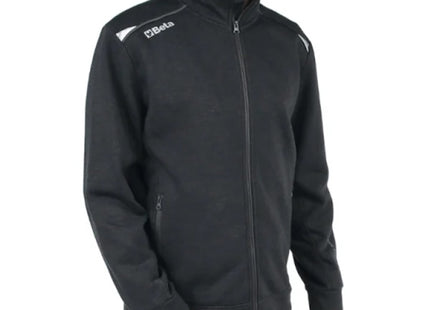 BETA  7644GG FELPA DA LAVORO CON ZIP LUNGA IN GRAPHENE GRIGIO