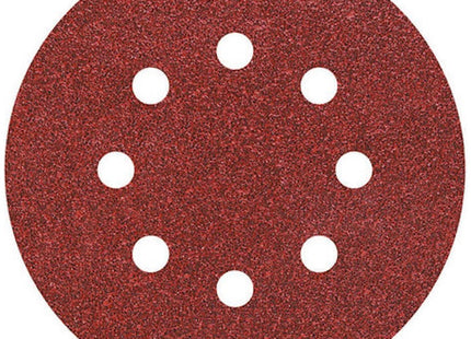 VALEX DISCHI ABRASIVI VELCRATI CON 8 FORI D.MM125 IN CONF.DA PZ5