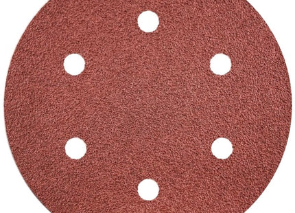 VALEX DISCHI ABRASIVI VELCRATI CON 6 FORI D.MM150 IN CONF.DA PZ5