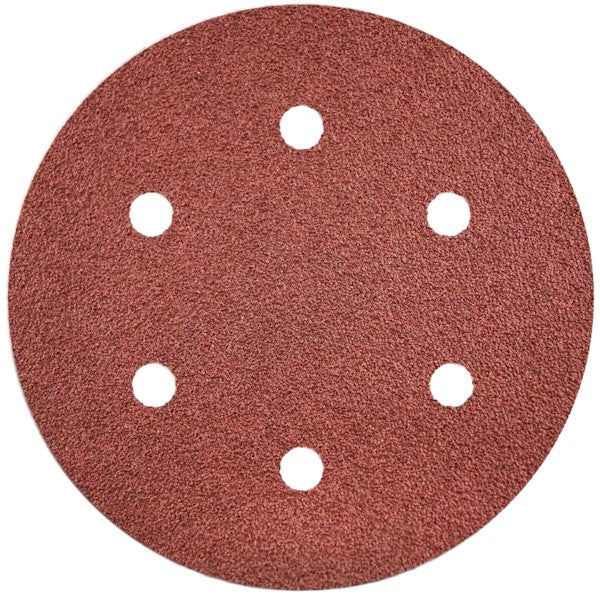 VALEX DISCHI ABRASIVI VELCRATI CON 6 FORI D.MM150 IN CONF.DA PZ5