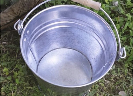 VERDELOOK SECCHIO ZINCATO A CALDO CON IMPUGNATURA IN LEGNO