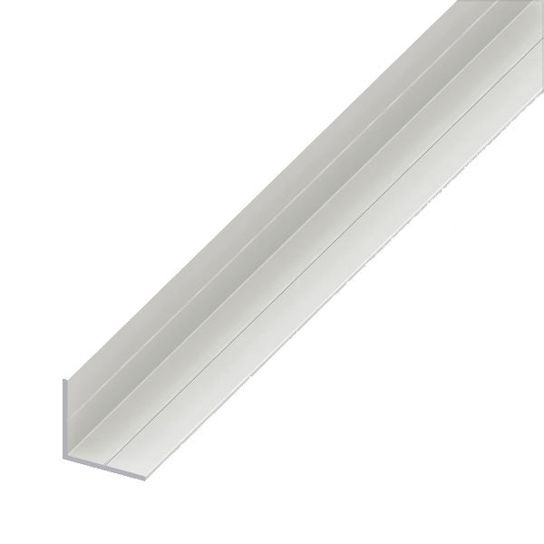 ALFER ANGOLARE LATI UGUALI SCANALATI PVC BIANCO MT.1