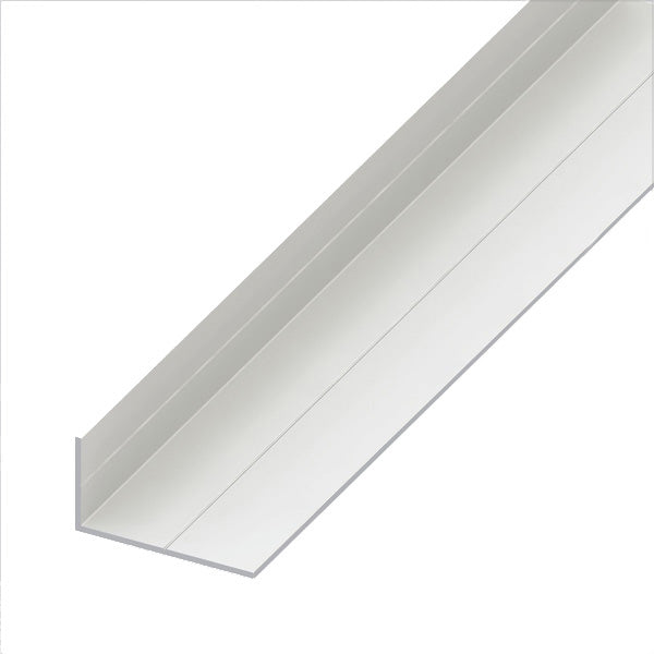 ALFER ANGOLARE LATI DISUGUALI PVC CON SCANALATURE UNICHE BIANCO MT.1