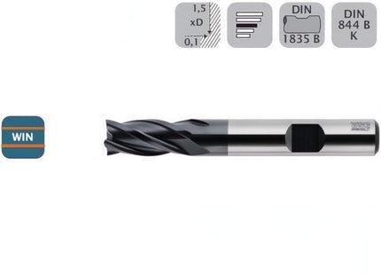 WSG FRESA CILINDRICA PER FINITURA CORTA IN HSS CO8 WIN