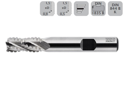 WSG FRESA CILINDRICA PER SGROSSATURA/SEMIFINITURA CORTA NF IN HSS CO8
