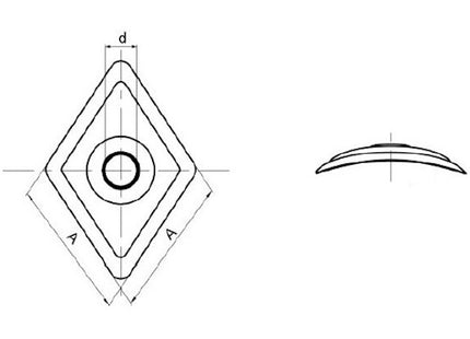 FRIULSIDER GUARNIZIONI IN POLIETILENE ROMBOIDALI