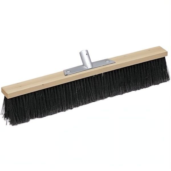 VERDELOOK SCOPA INDUSTRIALE SETOLE IN PVC NERA BASE LEGNO SENZA MANICO