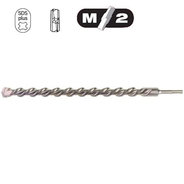 MILWAUKEE PUNTA SDS-PLUS M2 A 2 TAGLIENTI