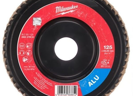 MILWAUKEE DISCO LAMELLARE PER ALLUMINIO SLC50 D.MM125X22