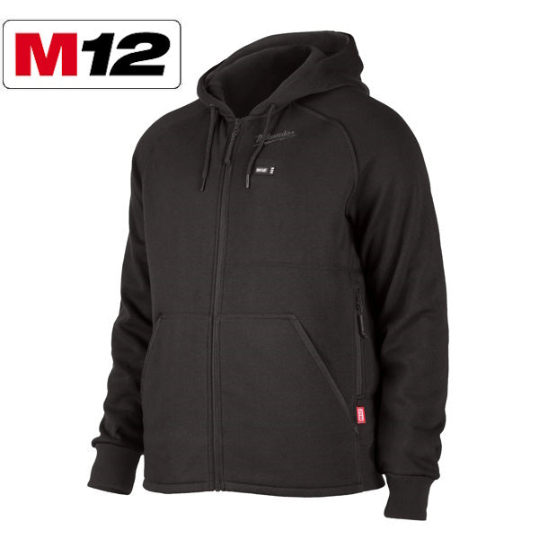 MILWAUKEE FELPA TERMICA CON CAPPUCCIO M12 HHBL4-0 COLORE NERO