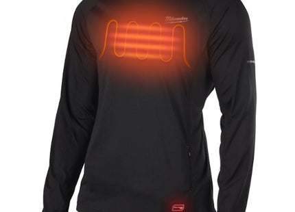 MILWAUKEE MAGLIA TERMICA A MANICHE LUNGHE L4 HBLB-301 COLORE NERO