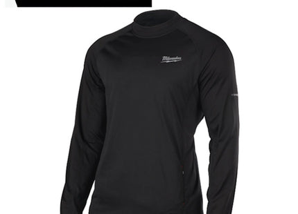 MILWAUKEE MAGLIA TERMICA A MANICHE LUNGHE L4 HBLB-301 COLORE NERO