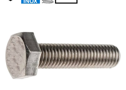 VITE TE INTERAMENTE FILETTATA IN ACCIAIO INOX A4 UNI 5739