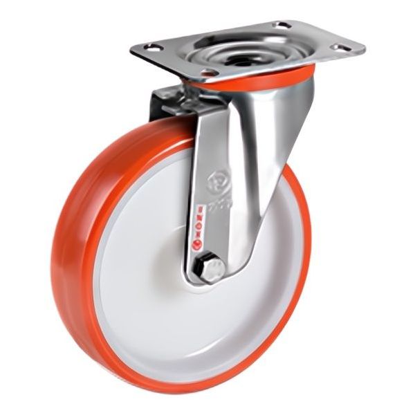 TELLURE ROTA RUOTA 60 SUPPORTO GIREVOLE INOX