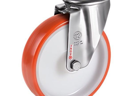 TELLURE ROTA RUOTA 60 SUPPORTO GIREVOLE CON FORO INOX