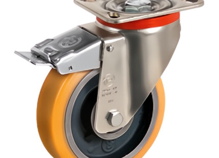 TELLURE ROTA RUOTA 64 SUPPORTO PESANTE GIREVOLE CON FRENO