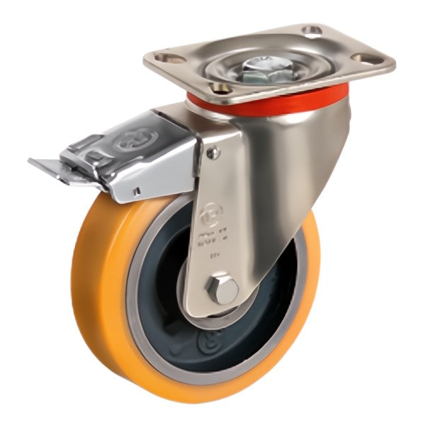 TELLURE ROTA RUOTA 64 SUPPORTO PESANTE GIREVOLE CON FRENO