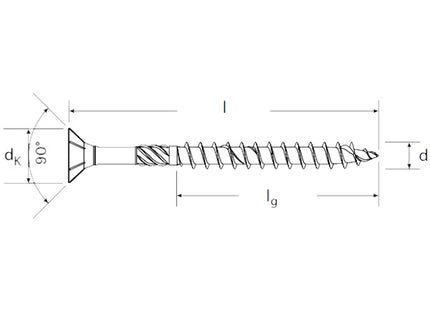 FISCHER VITE PER LEGNO FPF-ST ZPP TSP TX40 ZINCATA BIANCA