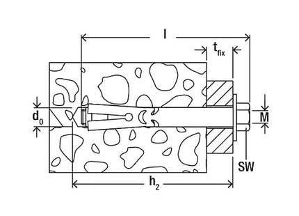 FISCHER TASSELLO FSA S IN ACCIAIO CON VITE