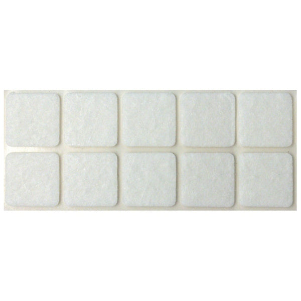 SODIFER FELTRINI ADESIVI QUADRATI COLORE BIANCO IN CONF.BLISTER