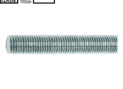 BARRA FILETTATA FERRO CLASSE 8.8 Z.BIANCA PASSO GROSSO DIN 976