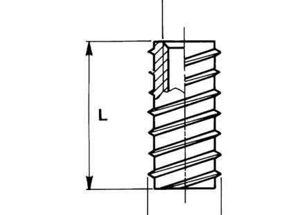 FRIULSIDER BUSSOLA FILETTATA PER LEGNO ZINCATA BIANCA