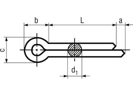 COPIGLIA IN ACCIAIO INOX A2 UNI 1336 ISO 1234