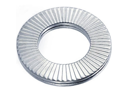 NORD-LOCK COPPIA RONDELLE CON BLOCCAGGIO A CUNEI ART. NL ZINCATE