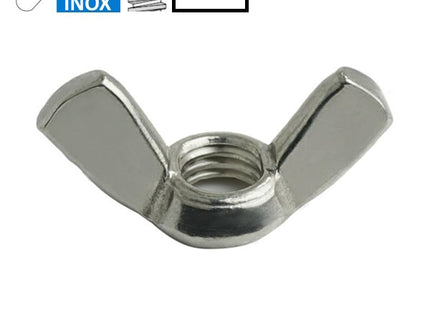 DADO AD ALETTE IN ACCIAIO INOX A2 UNI 5448-A