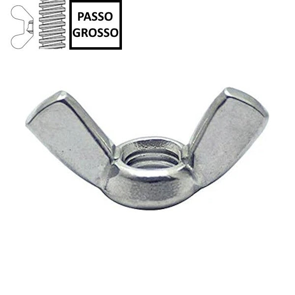 DADO AD ALETTE ZINCATO BIANCO UNI 5448-A