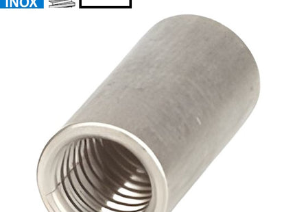 DADO CILINDRICO DI GIUNZIONE IN ACCIAIO INOX A2