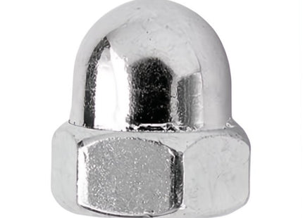 DADO ESAGONALE CIECO CON CALOTTA SFERICA ALTA CL.6 ZINCATO DIN 1587