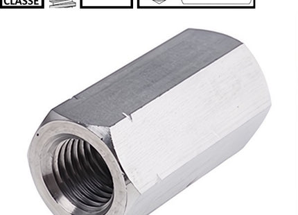 DADO ESAGONALE DISTANZIALE CLASSE 8 ZINCATO BIANCO DIN 6334