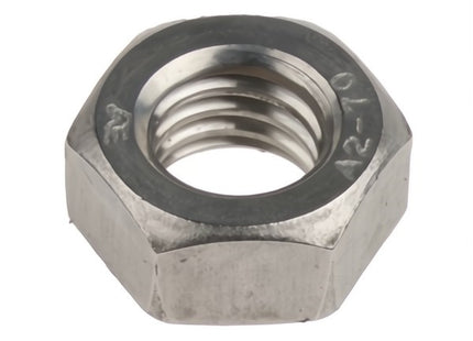 DADO ESAGONALE MEDIO PASSO GROSSO INOX A2 UNI 5588 DIN 934